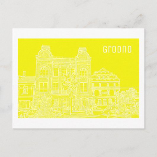 Architectuur van het Wit-Russische Uitzicht Citysc Briefkaart (Voorkant)