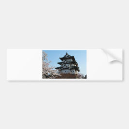 Architectuur van Japanse Castle-gebouwen Historisc Bumpersticker