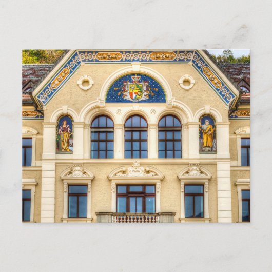 Architectuur van Liechtenstein Briefkaart (Voorkant)