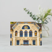 Architectuur van Liechtenstein Folie Feestdagen Briefkaart (Staand Voorkant)