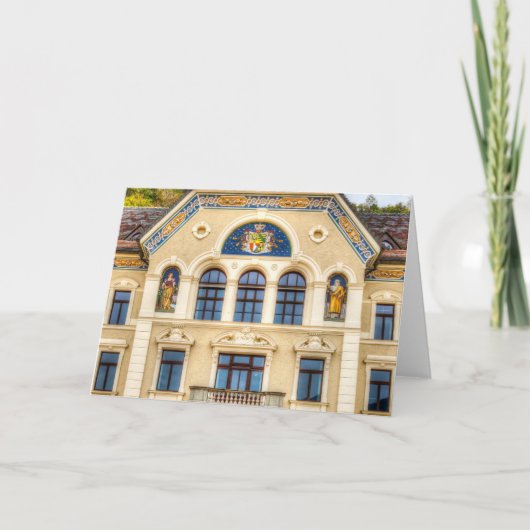 Architectuur van Liechtenstein Kaart (Voorkant)