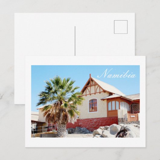 Architectuur van Namibië Lüderitz Briefkaart (Voorkant / Achterkant)