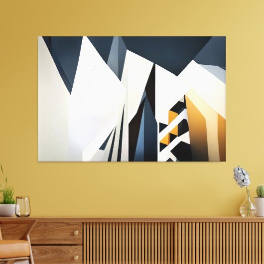 Architectuur van oneindigheid canvas afdruk (Insitu (Woonkamer))