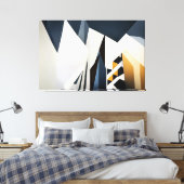 Architectuur van oneindigheid canvas afdruk (Insitu (Slaapkamer))