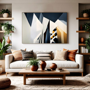 Architectuur van oneindigheid canvas afdruk