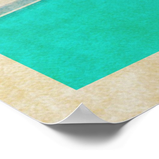 Architectuur van  palmveren poster (Hoek)