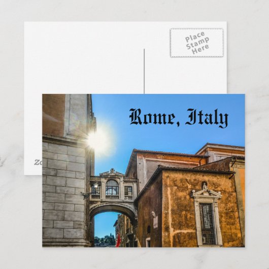 Architectuur van Rome Italië Briefkaart (Voorkant / Achterkant)