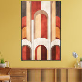 Architectuur van Stille Opkomst Canvas Afdruk (Insitu (Woonkamer))