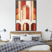 Architectuur van Stille Opkomst Canvas Afdruk (Insitu (Slaapkamer))
