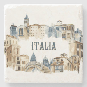 Architectuur van Venetië - brug van bezienswaardig Stenen Onderzetter