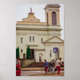 Architectuur van Wit-Rusland Volkovysk Vawkavysk Poster