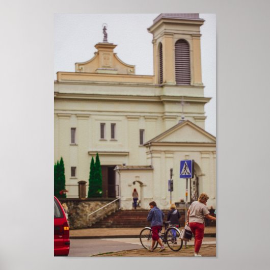 Architectuur van Wit-Rusland Volkovysk Vawkavysk Poster (Voorkant)