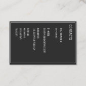 Architectuur Visitekaartje (Achterkant)