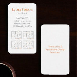 Architectuur Visitekaartje met Blueprints