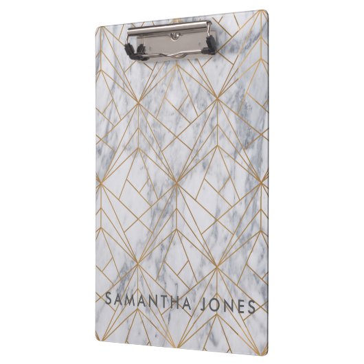 Architectuur Wit marmer goud Klembord (Links)