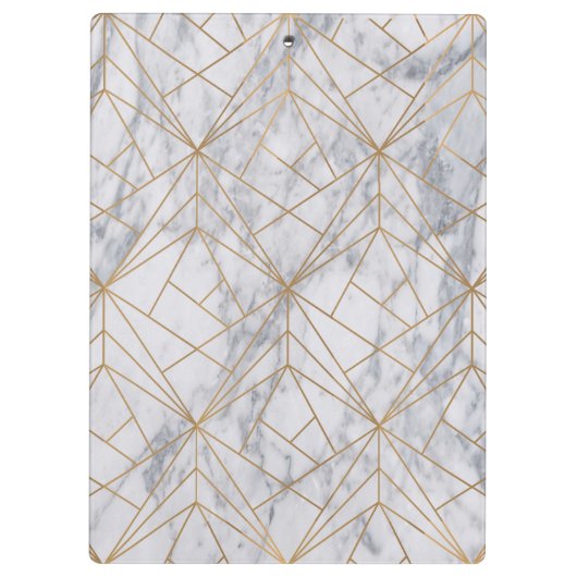 Architectuur Wit marmer goud Klembord (Achterkant)