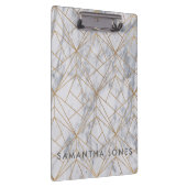 Architectuur Wit marmer goud Klembord (Rechts)