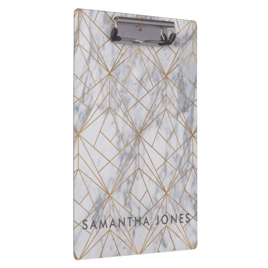 Architectuur Wit marmer goud Klembord (Rechts)