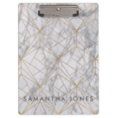 Architectuur Wit marmer goud Klembord (Voorkant)