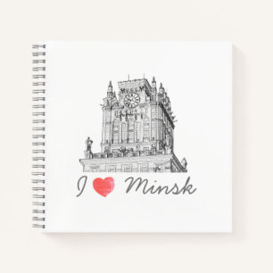 Architectuur Wit-Rusland I Love Minsk City Gates Notitieboek