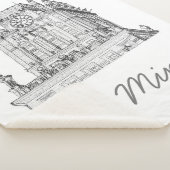 Architectuur Wit-Rusland I Love Minsk City Gates Sherpa Deken (3/4)