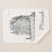Architectuur Wit-Rusland I Love Minsk City Gates Sherpa Deken (Voorkant (horizontaal))
