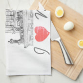 Architectuur Wit-Rusland I Love Minsk City Gates Theedoek (Quarter Fold)