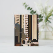  architectuur, wolkenkrabbers door Sheeler, 1922 Briefkaart (Staand voorkant)