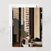  architectuur, wolkenkrabbers door Sheeler, 1922 Briefkaart (Voorkant / Achterkant)