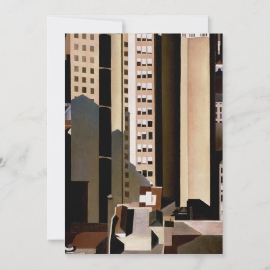  architectuur, wolkenkrabbers door Sheeler, 1922 Kaart (Voorkant)