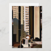  architectuur, wolkenkrabbers door Sheeler, 1922 Kaart (Voorkant / Achterkant)
