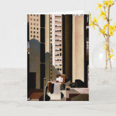  architectuur, wolkenkrabbers door Sheeler, 1922 Kaart (Gele Bloem)