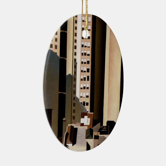architectuur, wolkenkrabbers door Sheeler, 1922 Keramisch Ornament (Rechts)