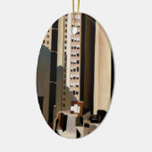  architectuur, wolkenkrabbers door Sheeler, 1922 Keramisch Ornament (Links)