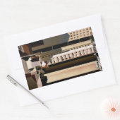  architectuur, wolkenkrabbers door Sheeler, 1922 Rechthoekige Sticker (Envelop)