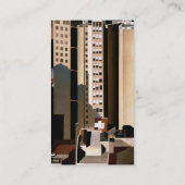  architectuur, wolkenkrabbers door Sheeler, 1922 Visitekaartje (Achterkant)