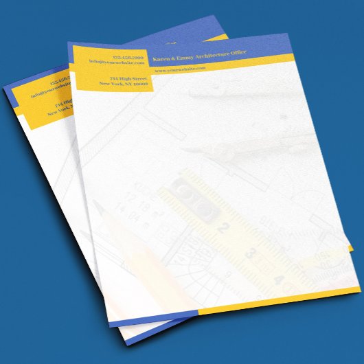 Architectuur Zakelijk Briefhoofd Sjabloon