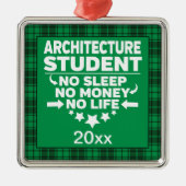 Architectuuracademie Student Green Pset-mas Metalen Ornament (Voorkant)