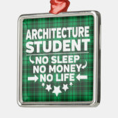 Architectuuracademie Student Green Pset-mas Metalen Ornament (Links)