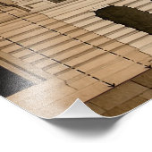 Architectuurblauwdruk van het Amerikaanse Capitol  Foto Afdruk (Hoek)