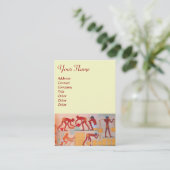 ARCHITECTUURBOUW wit rood geel Visitekaartje (Staand voorkant)