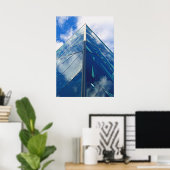 Architectuurbouwstructuur Fotografie Poster (Thuiskantoor)