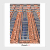 Architectuurdetail van het Centraal Tejo in Lissab Sticker (Vel)