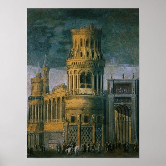 Architectuurfantasie Poster (Voorkant)