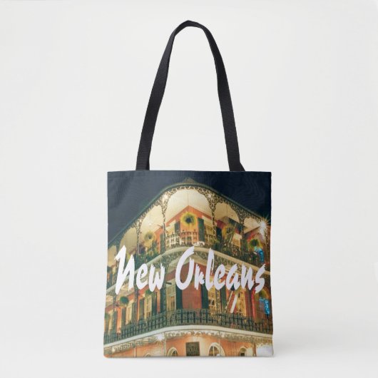 Architectuurfoto New Orleans French Quarter Tote Bag (Voorkant)