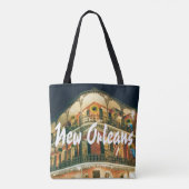 Architectuurfoto New Orleans French Quarter Tote Bag (Achterkant)