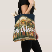 Architectuurfoto New Orleans French Quarter Tote Bag (Dichtbij)