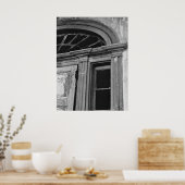 Architectuurfoto - Verlaten deur huis Poster (Keuken)