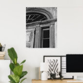 Architectuurfoto - Verlaten deur huis Poster (Thuiskantoor)