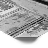 Architectuurfoto - Verlaten deur huis Poster (Hoek)